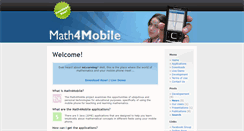 Desktop Screenshot of math4mobile.com