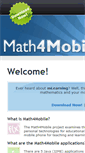 Mobile Screenshot of math4mobile.com