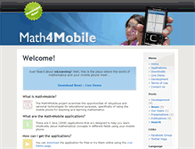 Tablet Screenshot of math4mobile.com